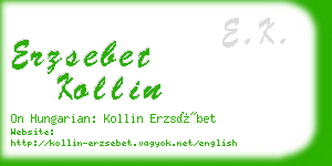 erzsebet kollin business card